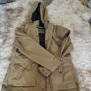 Eddie Bauer Khaki Hooded Jacket